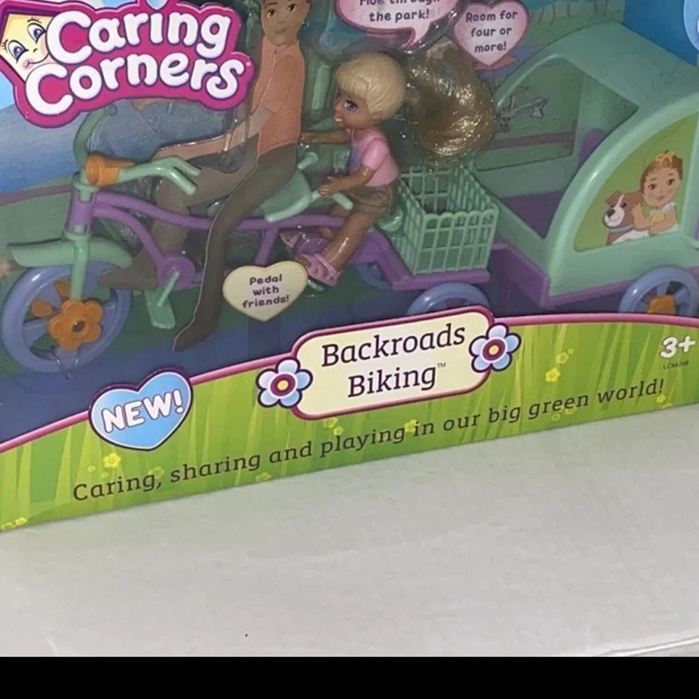 Caring Corners Backroads Biking Play Set Playset with‎ Doll